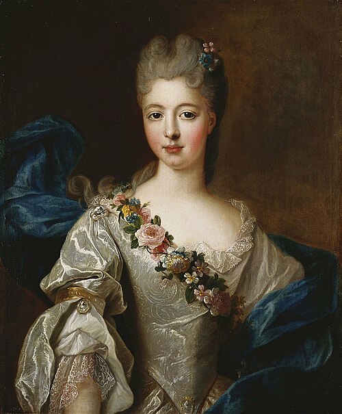 Charlotte Aglaé of Orléans, Mademoiselle de Valois (1700-1761), 1720, Pierre Gobert