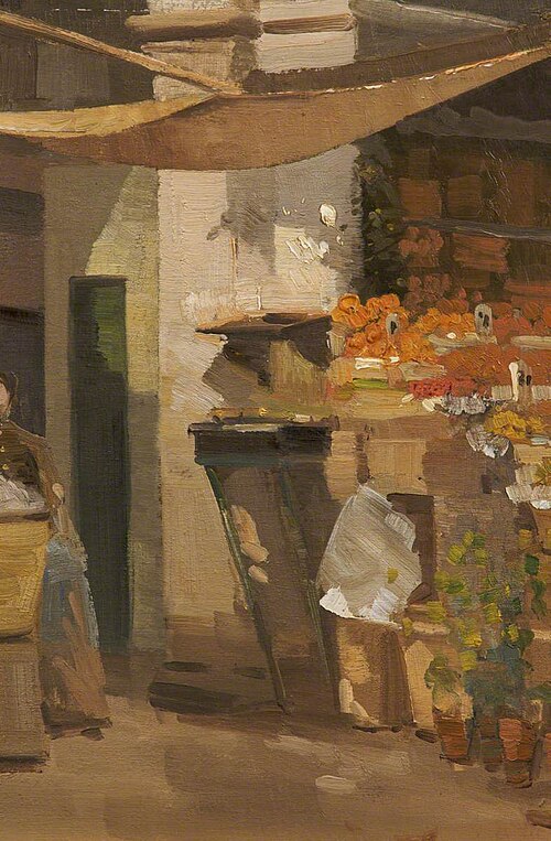 Fruit Stall, Venice, 1900, William Stokes Hulton