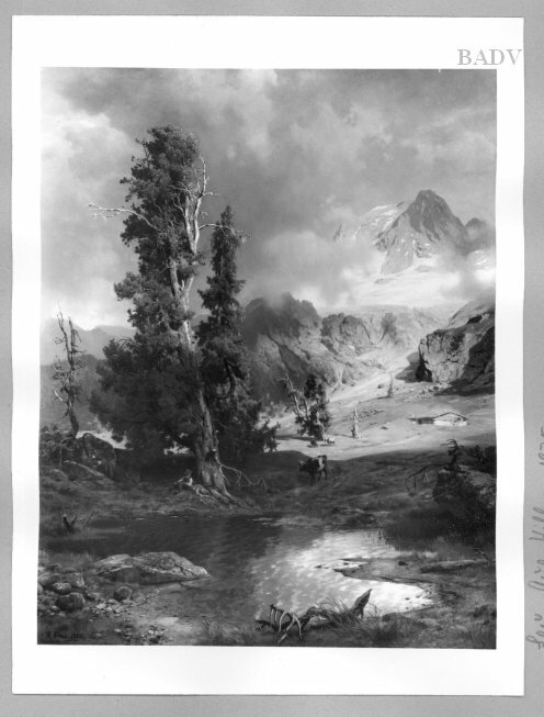 Landschaft im Gebirge, 1875, August Wilhelm Leu