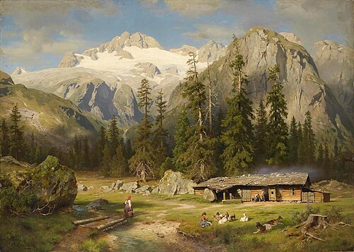 Alpine Farming, 1884, August Wilhelm Leu