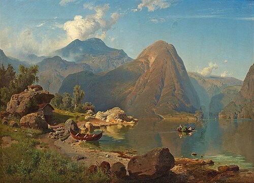 Blick auf den Königssee, 1850, August Wilhelm Leu