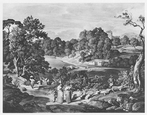 Italienische Landschaft, 1850, August Lucas
