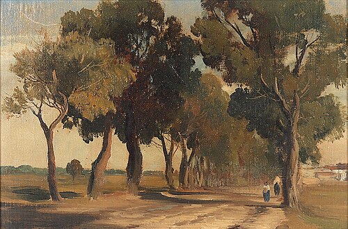 Baumgruppe, 1866, August Loeffler