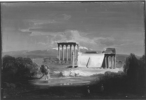 Die Ruinen von Baalbek, 1849, August Loeffler