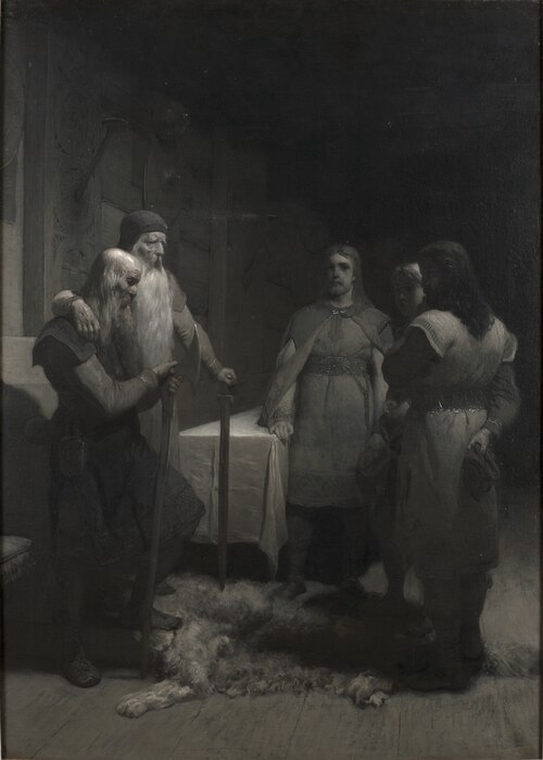 King Bele and Thorsten Vikingsson, 1880, August Malmström