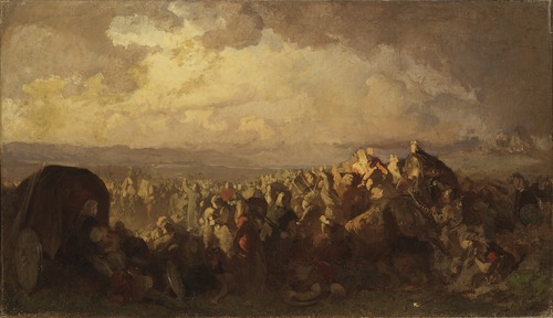 The Battle of Bråvalla. Study, , August Malmström