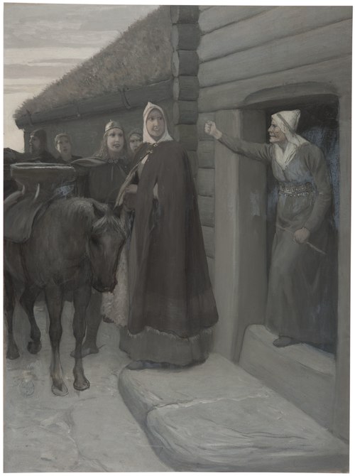 Illustration for Njal’s Saga, 1895, August Malmström