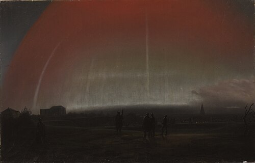 Northern lights, 1836, August Matthias Hagen