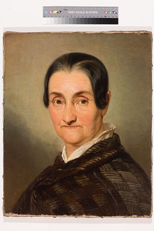 Vana daami portree, 1854, August Matthias Hagen