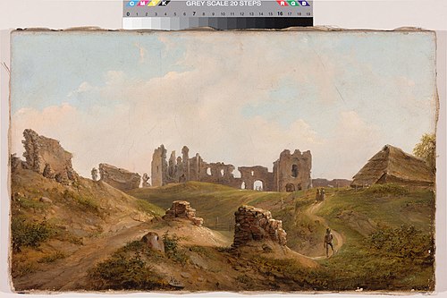 Karksi varemed, 1845, August Matthias Hagen