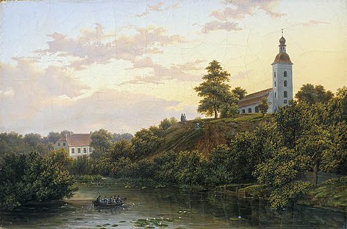 Karksi kirik, 1840, August Matthias Hagen