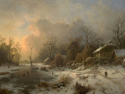 Winter Landscape, 1850, August Piepenhagen