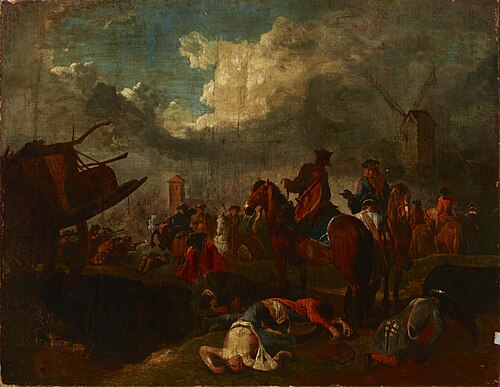 Battle Scene, , August Querfurt