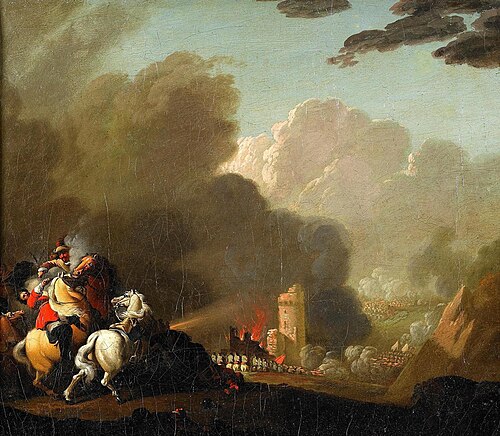 Battle scene, , August Querfurt