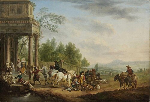 Rückkehr von der Jagd, 1750, August Querfurt