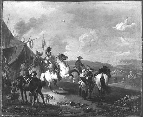 Aufbruch vom Lager, 1728, August Querfurt