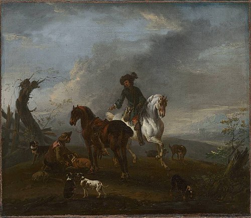 Heimkehr von der Jagd, 1728, August Querfurt