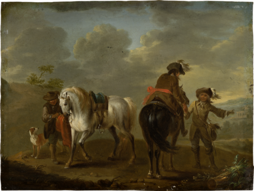 Landscape with Riders, 1750, August Querfurt
