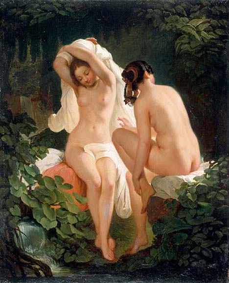 Bathing Madchen, 1845, August Riedel