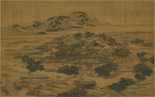 袁耀邗江胜览图横轴, 1747, Yuan Yao