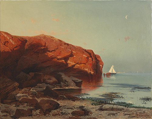 Motiv aus Helgoland, 1859, August Schaeffer von Wienwald