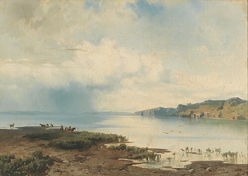 Pferde an der Küste, 1916, August Schaeffer von Wienwald