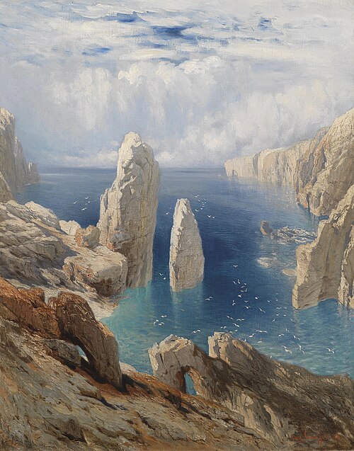 Steilküste, 1876, August Schaeffer von Wienwald