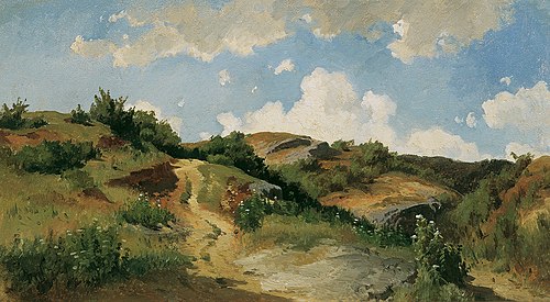 Ungarische Landschaft, 1870, August Schaeffer von Wienwald