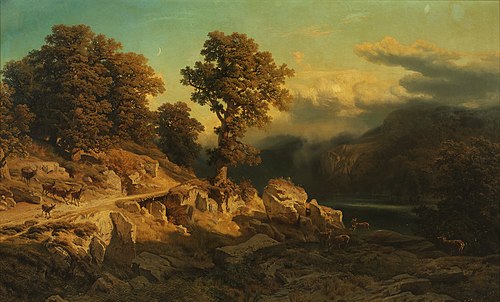Herbstlandschaft, , August Schaeffer von Wienwald