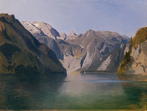 Blick über den Königssee, 1861, August Schaeffer von Wienwald
