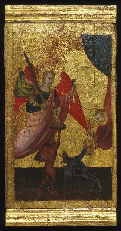 Saint Lawrence Intercedes for the Soul of Emperor Henry II, 1412, Lorenzo di Niccolò Gerini