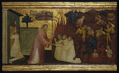 Saint Lawrence Liberates Souls from Purgatory, 1412, Lorenzo di Niccolò Gerini