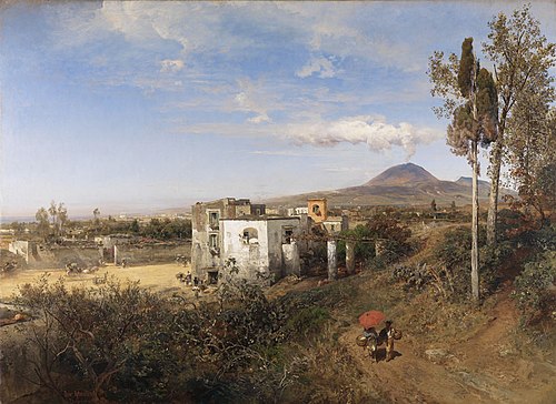Landschaft bei Pompeji, 1863, Oswald Achenbach