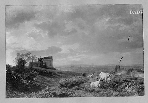Roman landscape, 1852, Oswald Achenbach