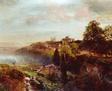 Italian landscape, 1894, Oswald Achenbach