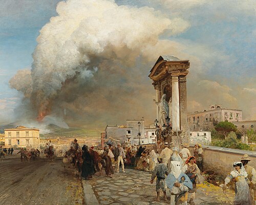 L'éruption du Vésuve, 1890, Oswald Achenbach