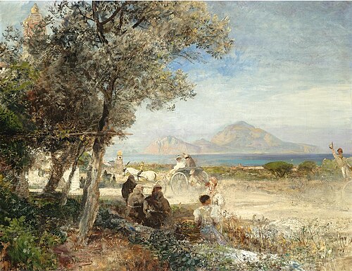 Views of the Gulf of Naples, , Oswald Achenbach