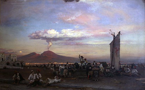 Le Môle de Naples, 1859, Oswald Achenbach