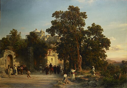 Le Soir, 1852, Oswald Achenbach