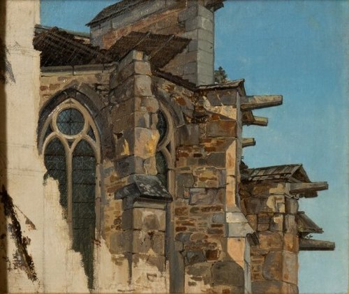 Altenberg Cathedral. Study, 1831, Andreas Achenbach