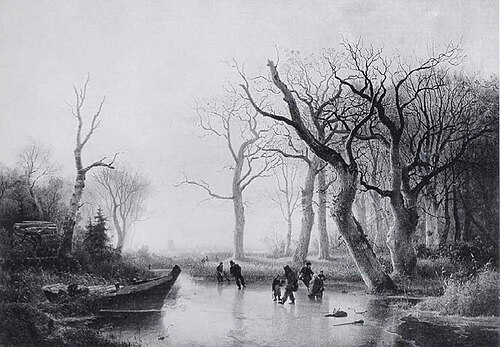 Winterfreuden, 1842, Andreas Achenbach