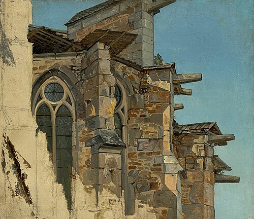 Der Altenberger Dom (Studie), 1831, Andreas Achenbach
