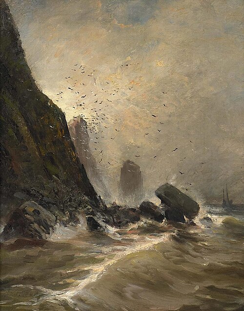 Steilküste auf Helgoland, , Andreas Achenbach
