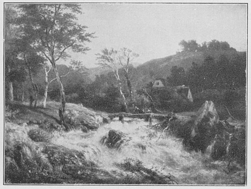 Wasserfall, 1860, Andreas Achenbach