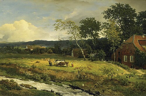 Landschaft in Hessen, 1868, Andreas Achenbach
