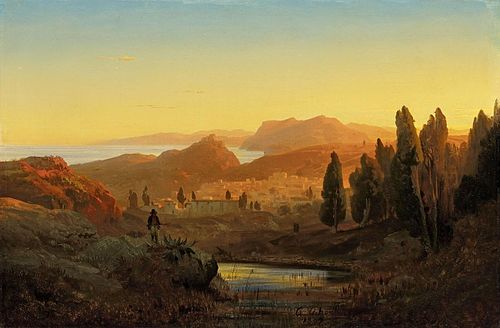 Paysage italien, 1847, Andreas Achenbach