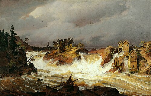 Trollhättefallen, 1836, Andreas Achenbach