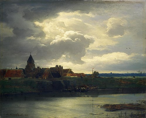 Landscape with a River, 1866, Andreas Achenbach