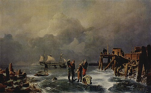 Shore of the Frozen Sea (Winter Landscape), 1839, Andreas Achenbach