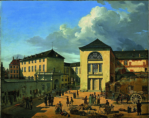 La Vieille Académie de Düsseldorf, 1831, Andreas Achenbach